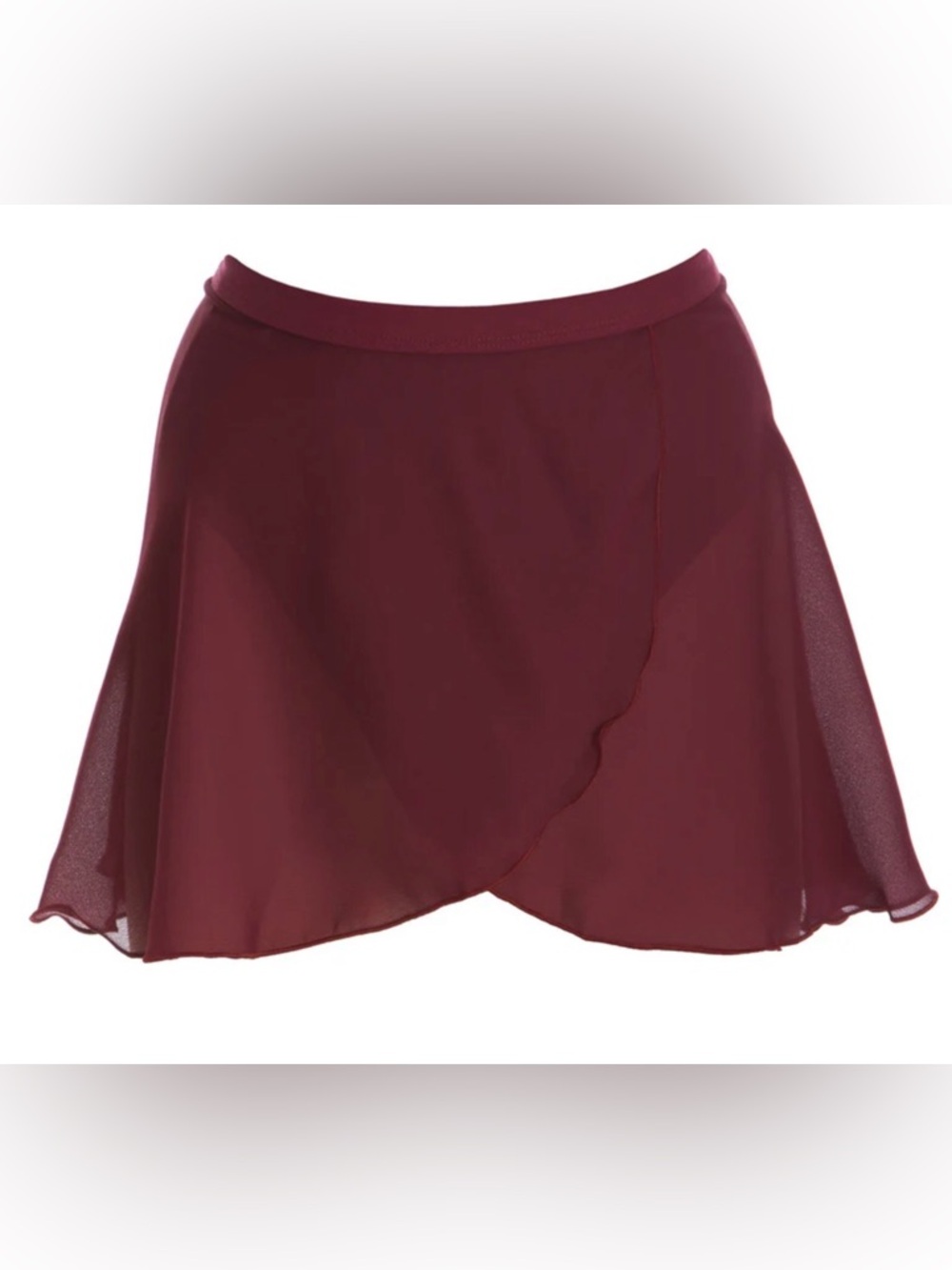Energetiks Burgundy Dance Skirt Girls Medium (8–9 Years)
